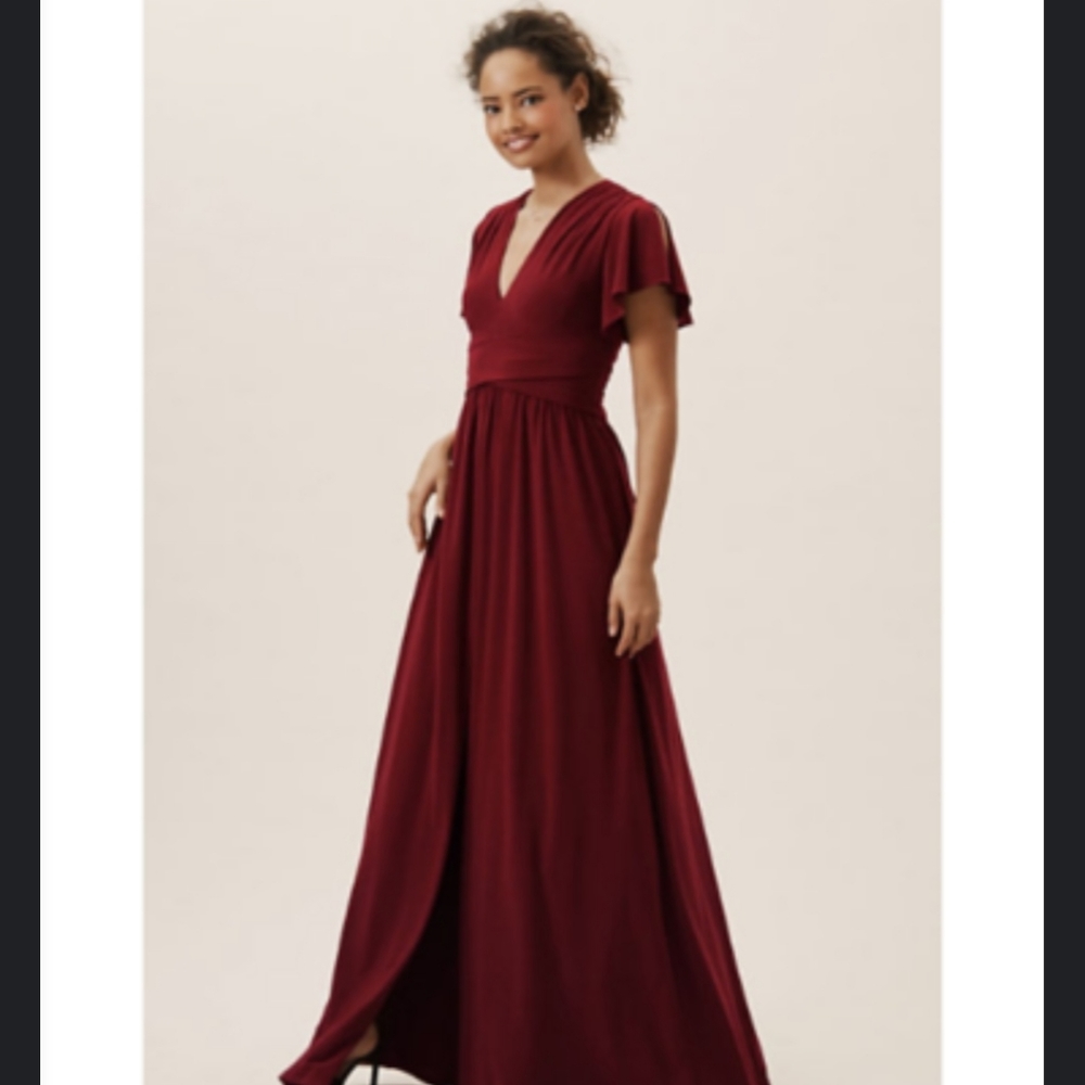 BHLDN Mendoza Dress in Bordeaux (NWT) - Size 6